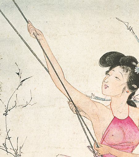 苗菁菁-胡也佛的仕女画和最知名的金瓶梅秘戏图
